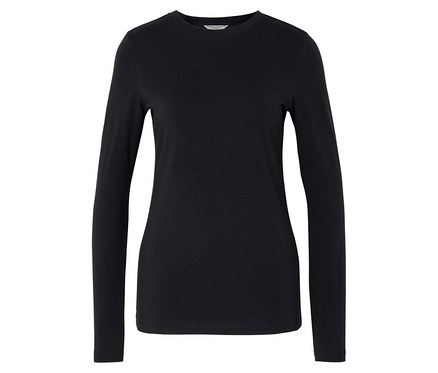 Uzun Kollu Tişört, Siyah