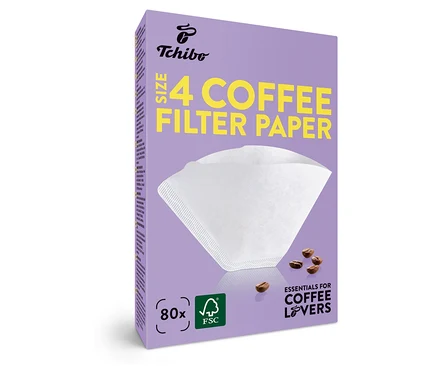 18x 80 Adet Filtre Kağıdı No. 4, Beyaz paket
