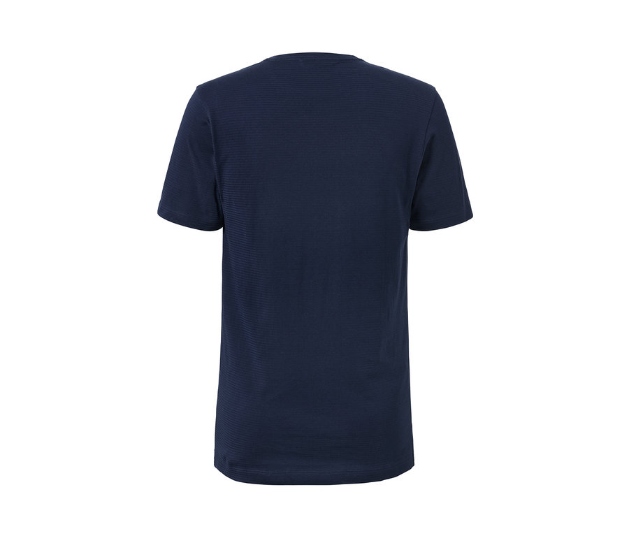 Kısa kollu lacivert pijama takımı.