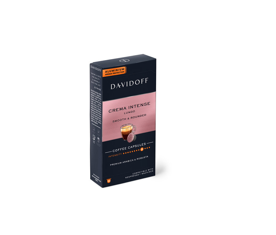DAVIDOFF CAFÉ Crema Intense - 10 kapsül paketi.