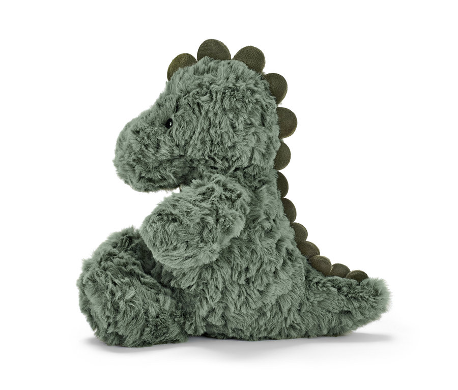 Oturan pelüş »Dinozor«.