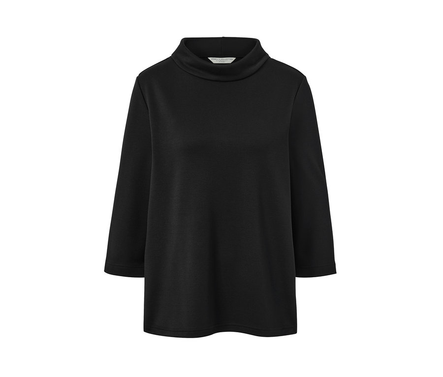 Siyah, 3/4 kollu sweatshirt