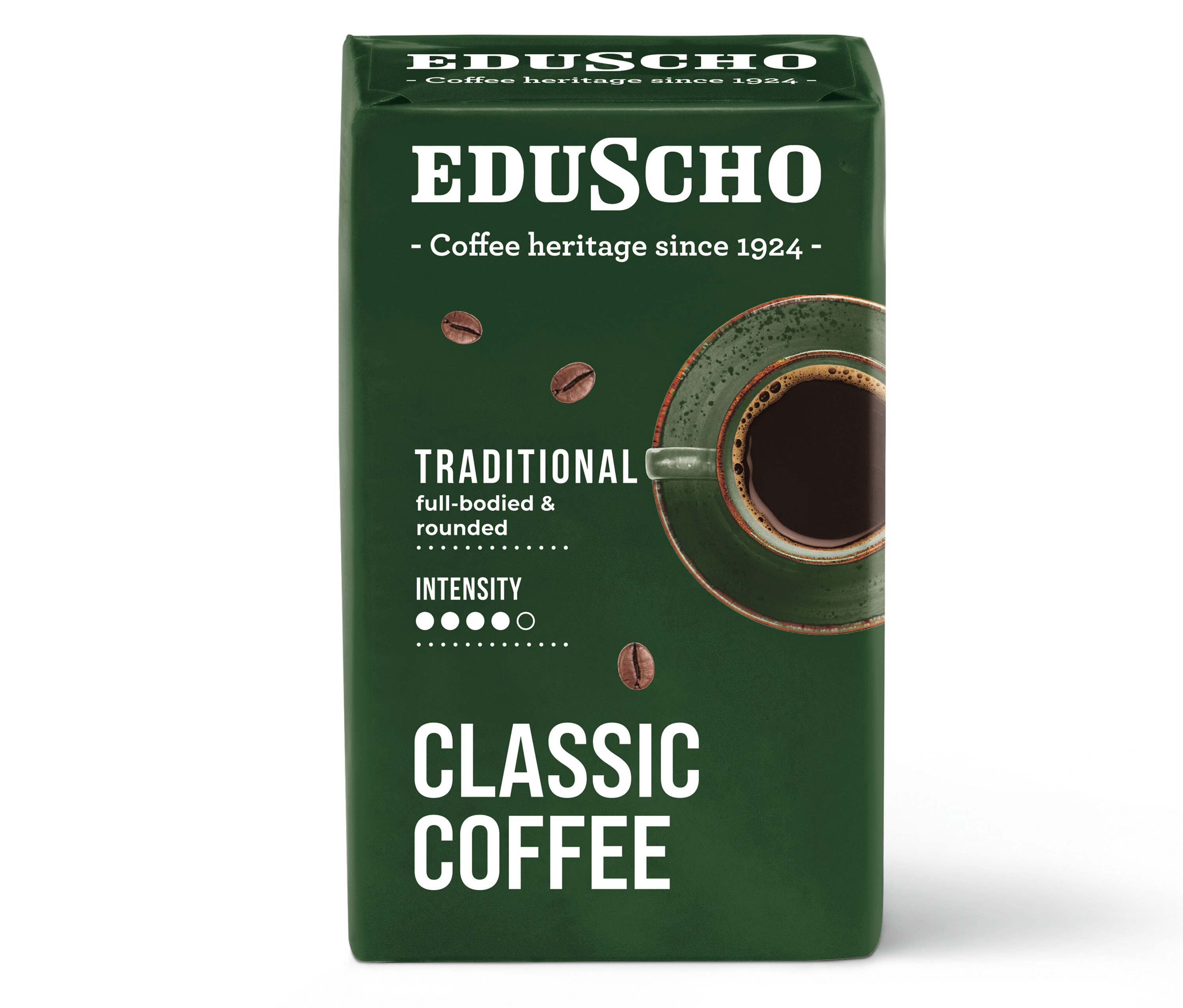 Eduscho Classic Coffee Traditional, 250 g Öğütülmüş Filtre Kahve paketi.