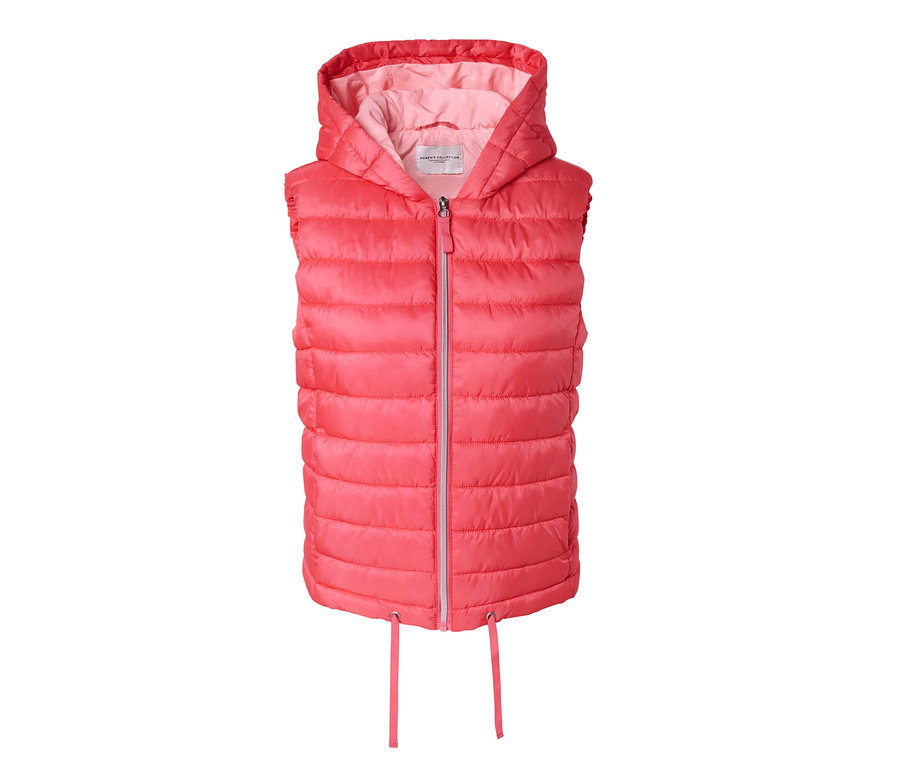 Kapüşonlu kapitone yelek.