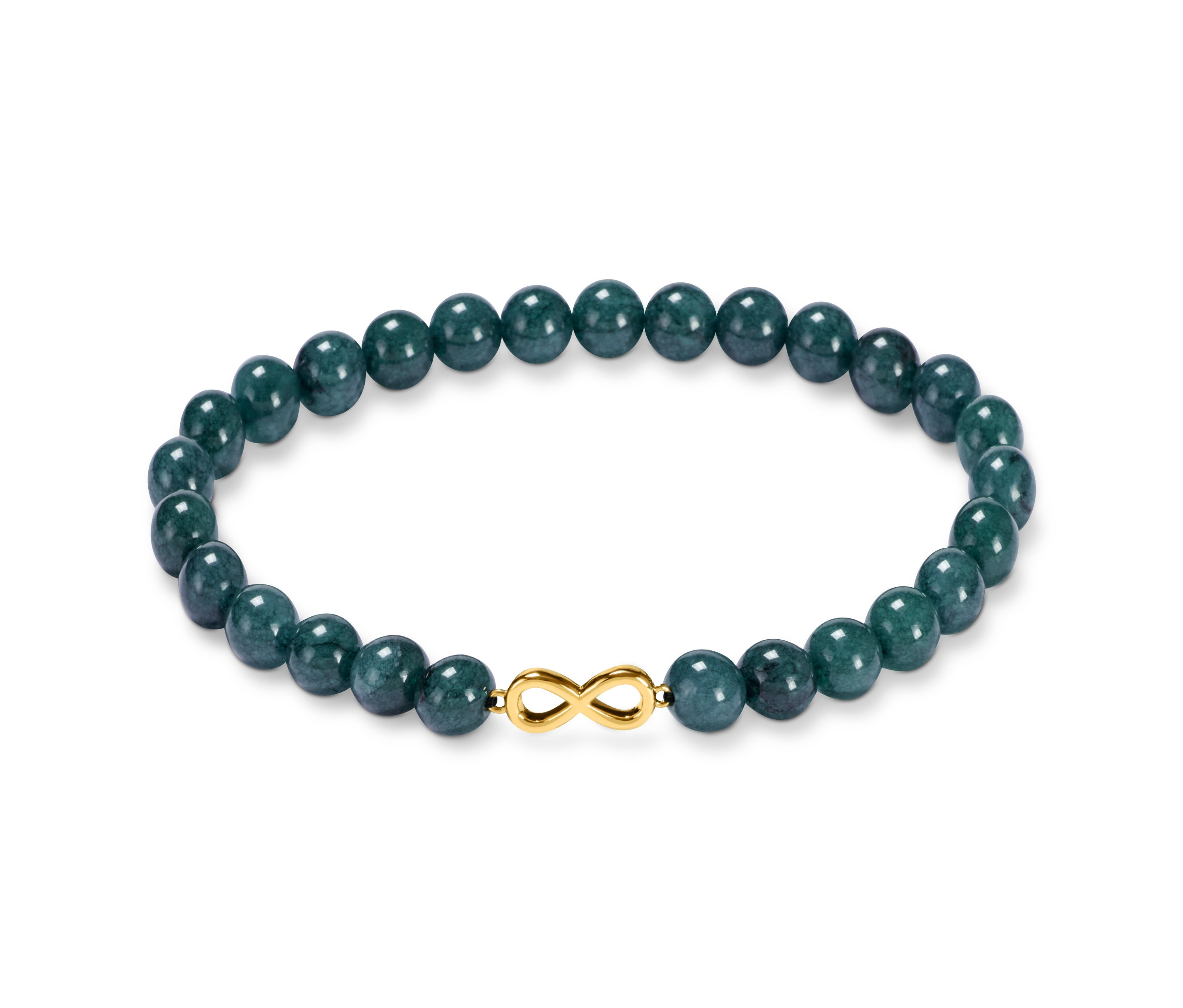 Altın rengi süslemeli Yeşil Bileklik