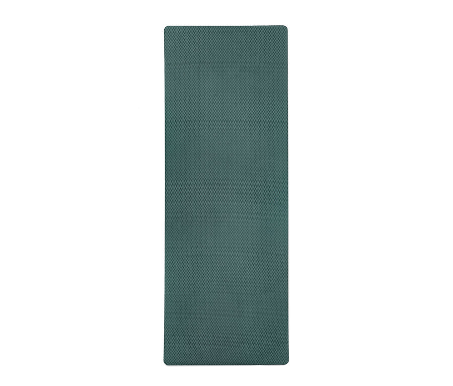 Yeşil yoga ve fitness matı.