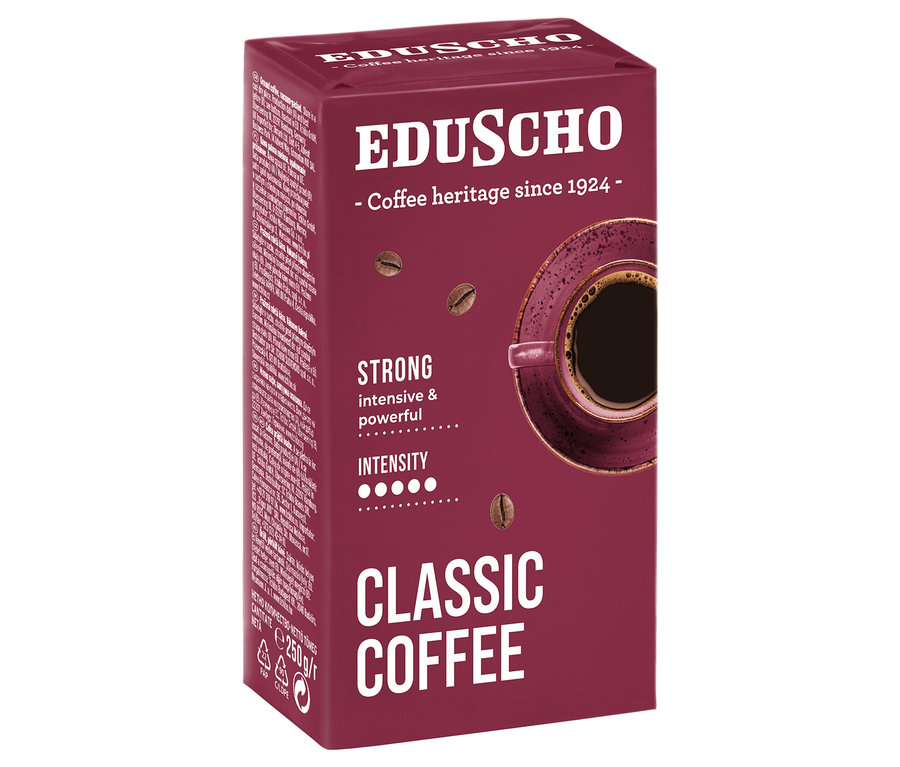 Eduscho Classic Coffee Strong, 250 g Öğütülmüş Filtre Kahve paketi. 