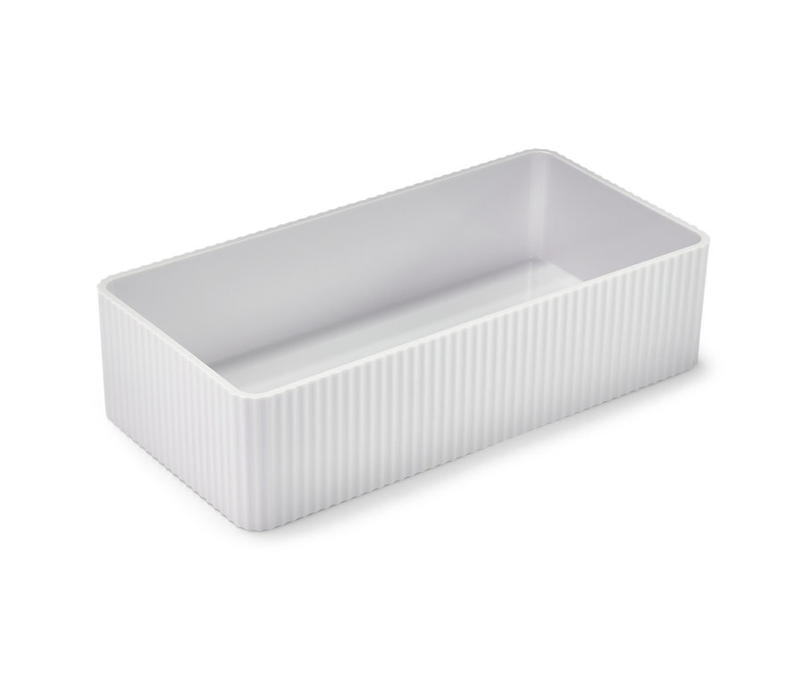 Beyaz saklama kutusu.