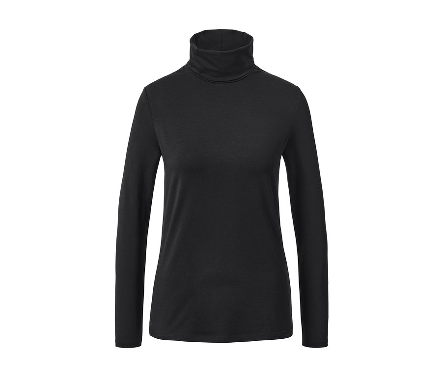 Siyah balıkçı yaka tişört.