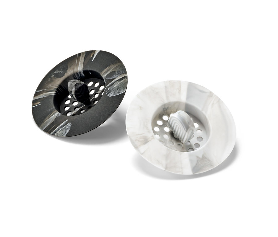 İki adet silikon gider süzgeci.