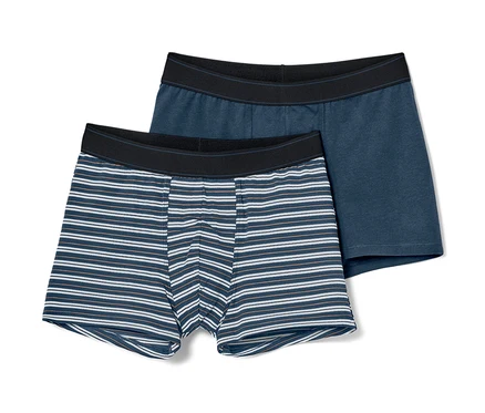 İki adet çizgili slip boxer.