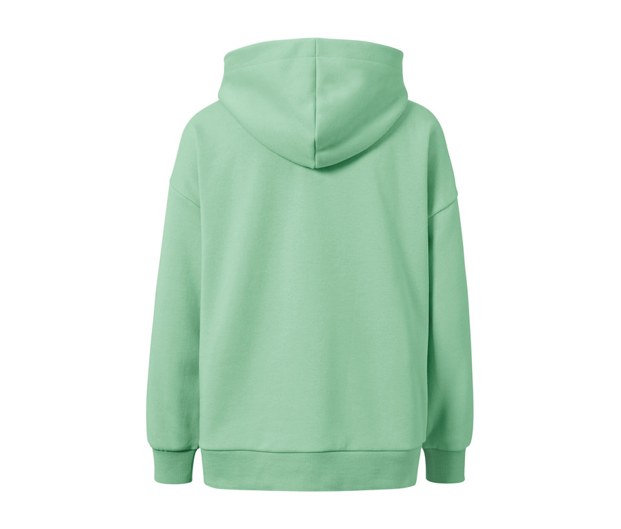 Açık yeşil sweatshirt.