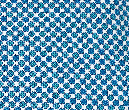 Tamamı baskılı, 7/8 boy streç pantolonun yakın çekim görüntüsü.