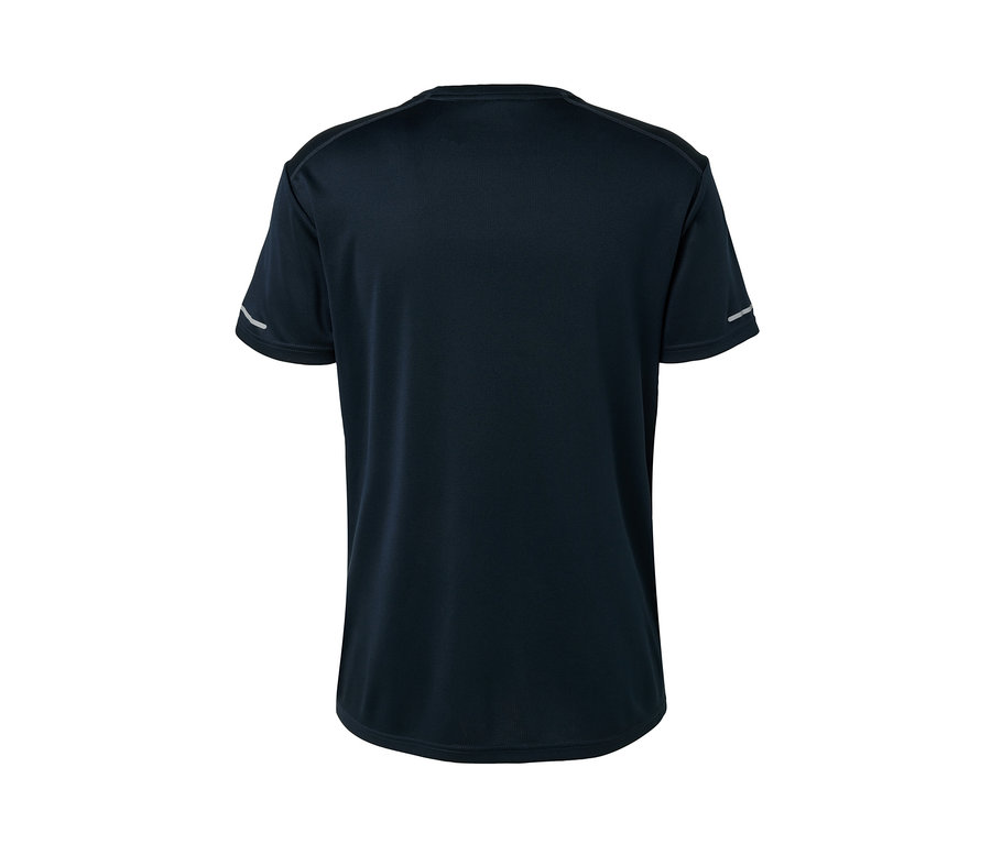 Lacivert, kısa kollu fonksiyonel tişört