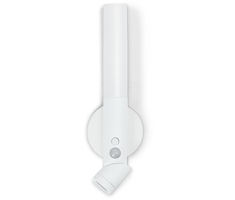 Hareket sensörlü beyaz LED duvar lambası.