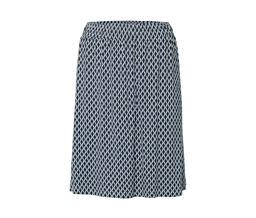 Baskılı Jersey Etek