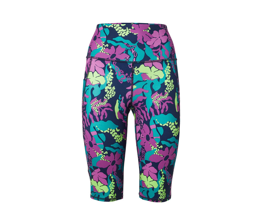 Tamamı baskılı bisikletçi taytı.