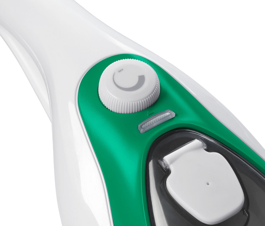 Çok fonksiyonlu buharlı paspasın yakın çekimi.