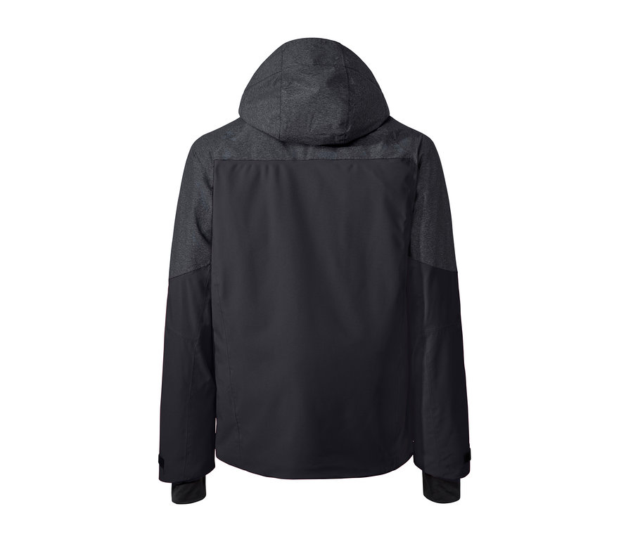 Arkadan görünüşüyle koyu renkli High-End Kayak Montu