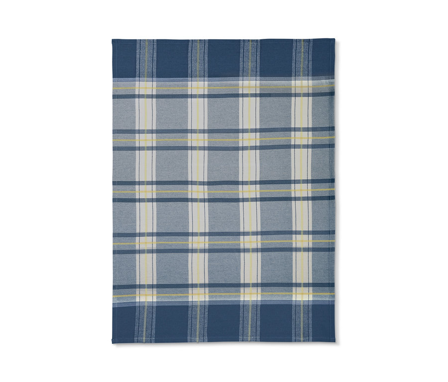 Mavi kareli bulaşık bezi.