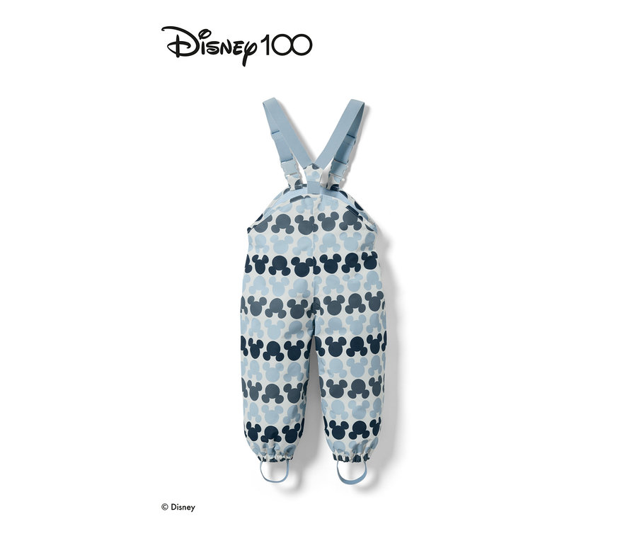 Mickey Mouse desenli mavi Küçük Çocuk Termal Yağmur Pantolonu »Micky«.