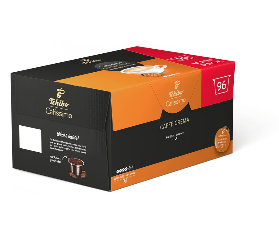 96 kapsüllük Cafissimo Caffè Crema paketi