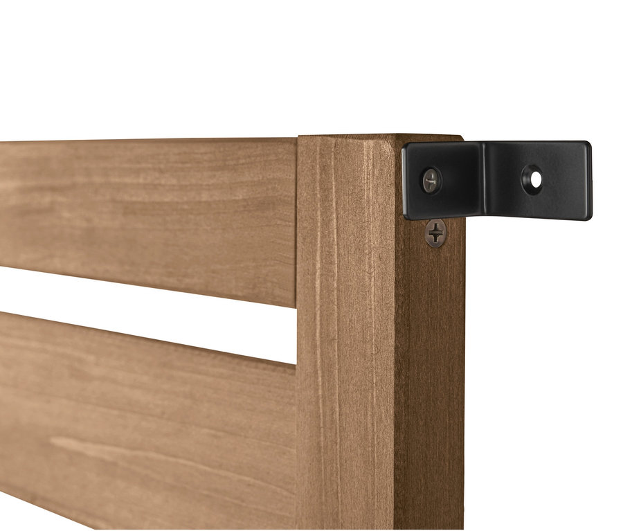 Siyah metal köşebenti olan »Tinus« Saksılı Paravanın köşe detayı.