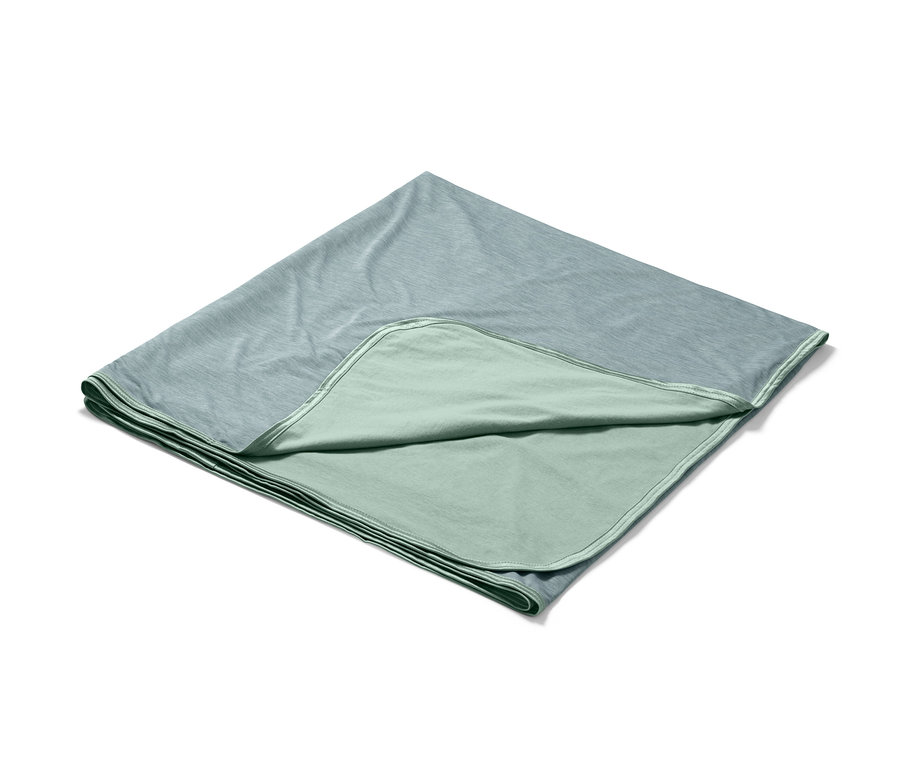 Mavi-yeşil serinletici battaniye