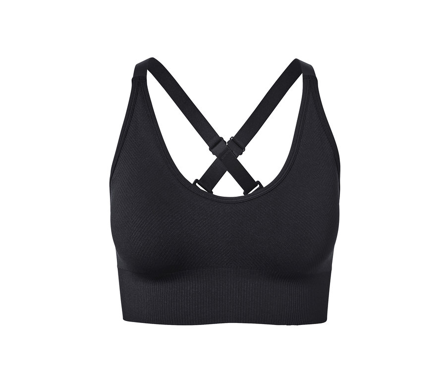 Siyah Dikişsiz Spor Büstiyer