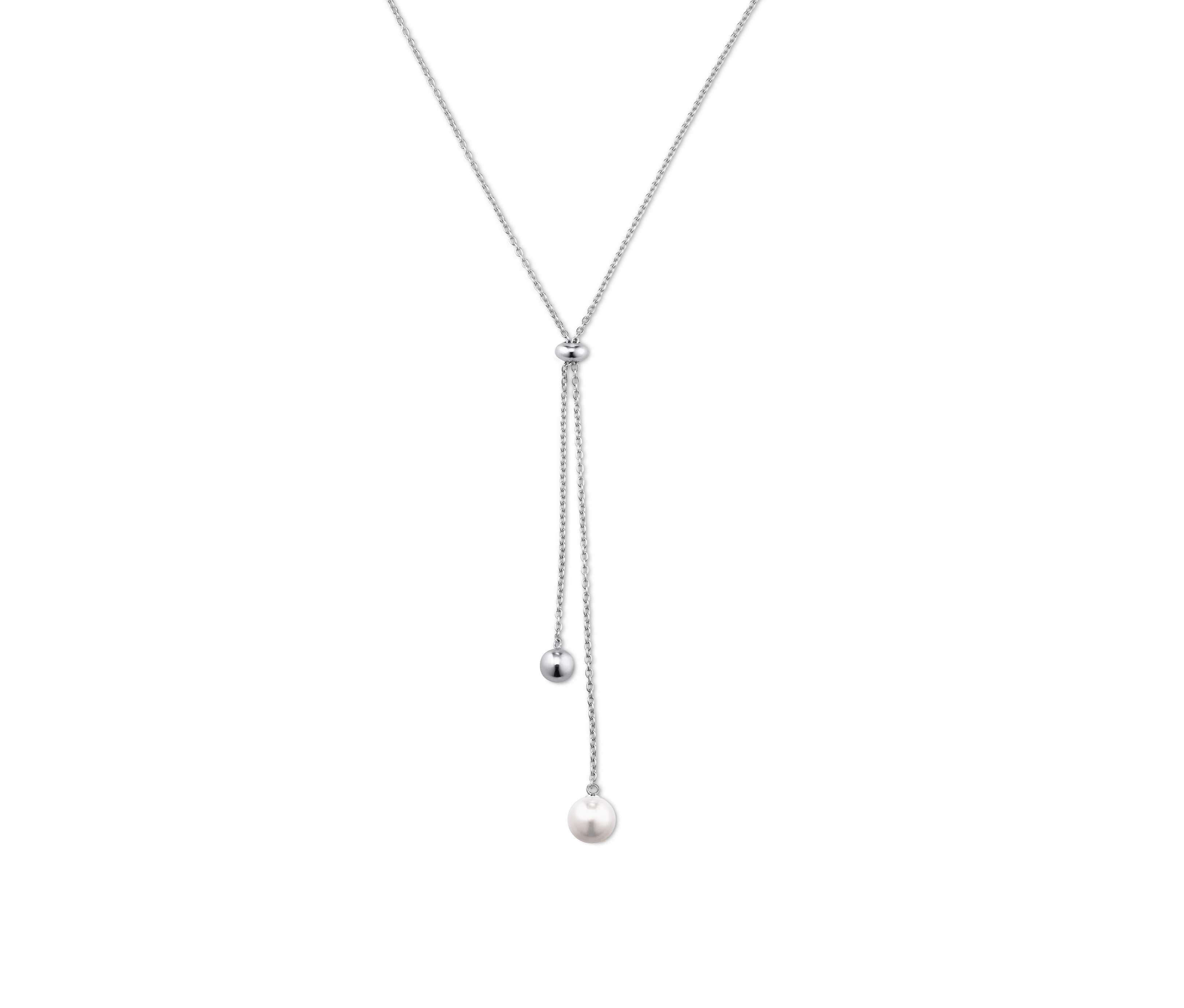 İstiridye İncili Gümüş Kolye.