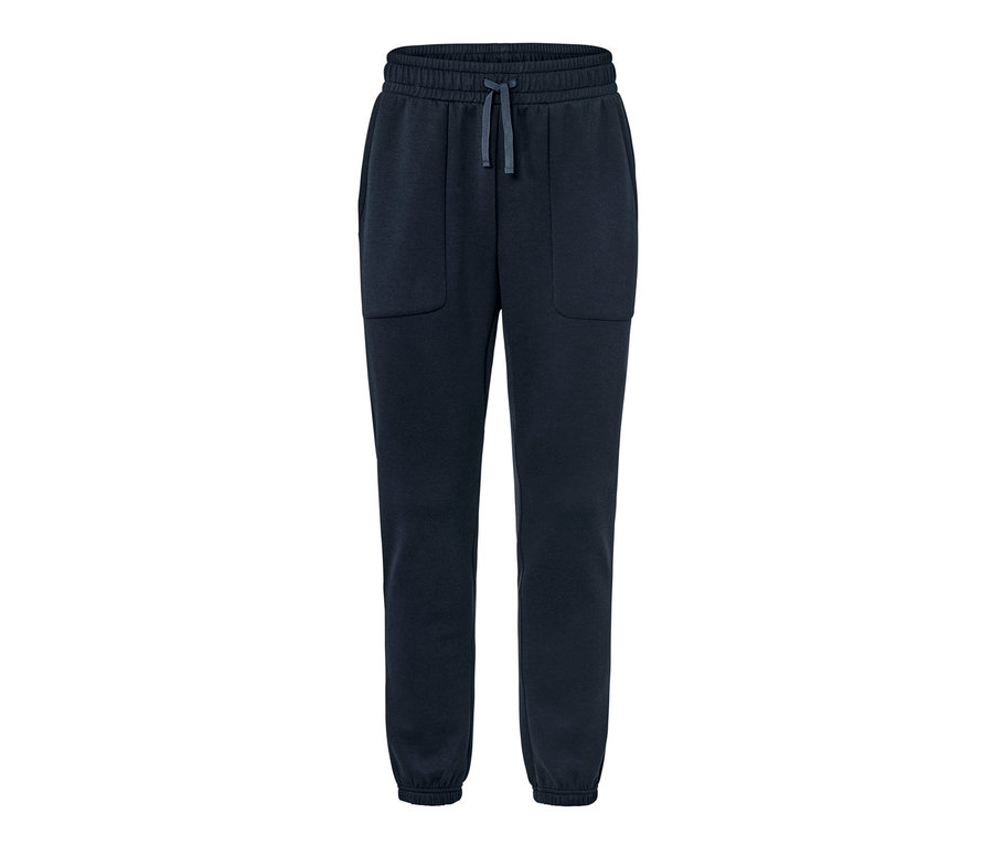 Lacivert bir eşofman altı.