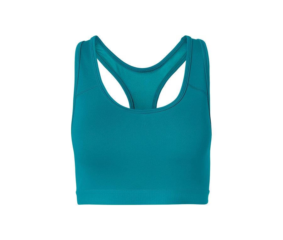 İki parçalı bir setten bir sporcu sütyeninin yakın çekimi.