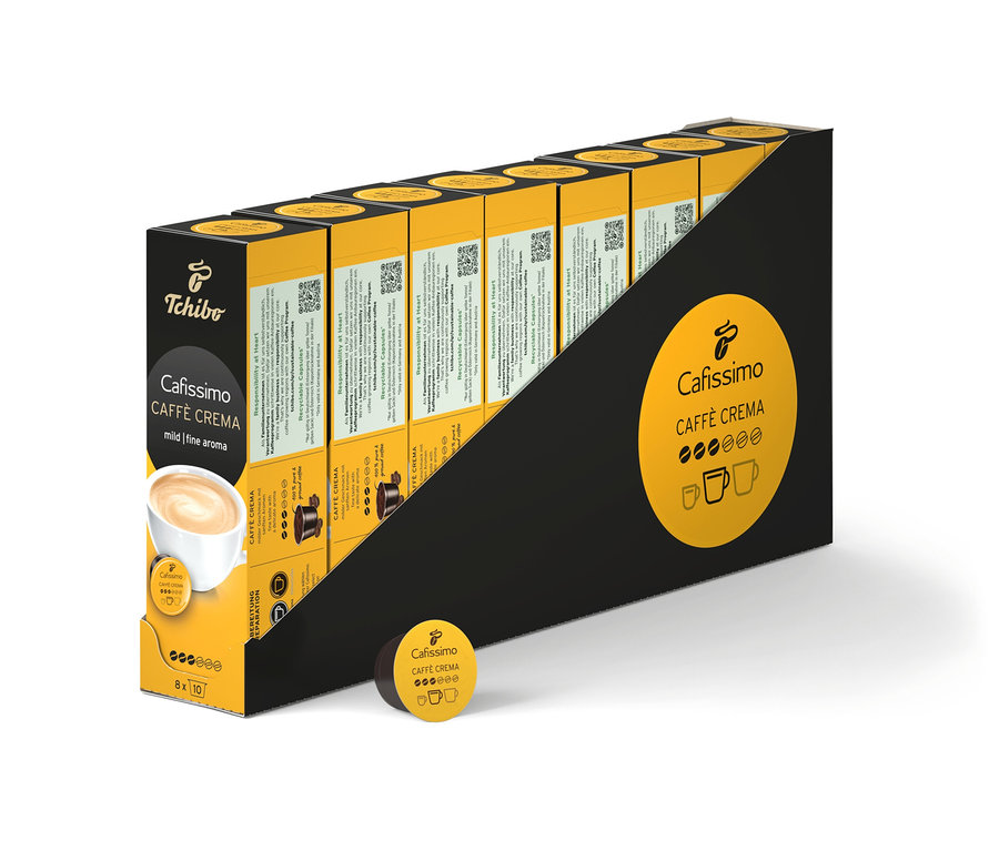 Cafissimo Caffè Crema Fine Aroma 80'li Kapsül paketi.