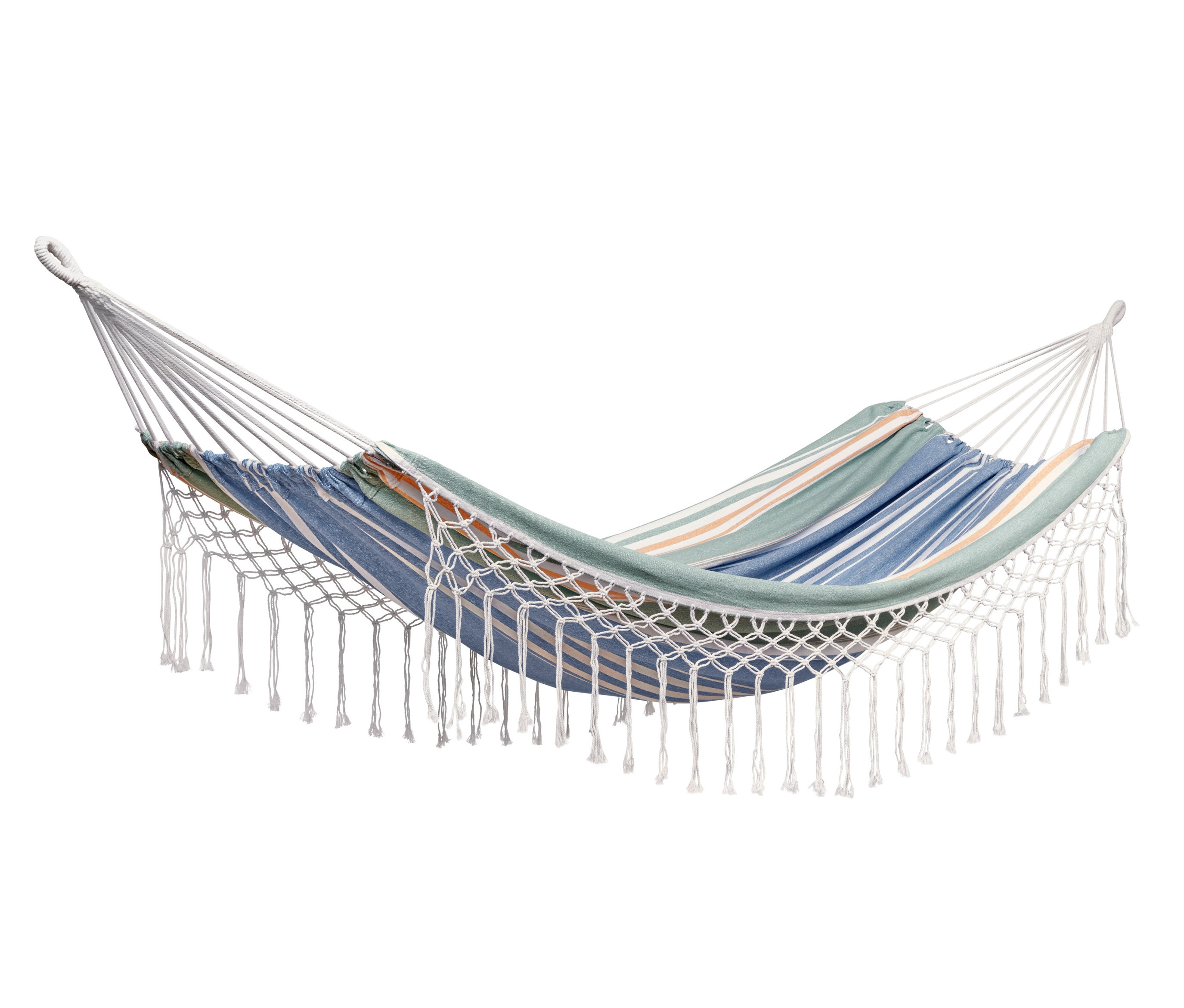 Çizgili, püsküllü, Çift Kişilik Hamak, Yakl. 140 cm.