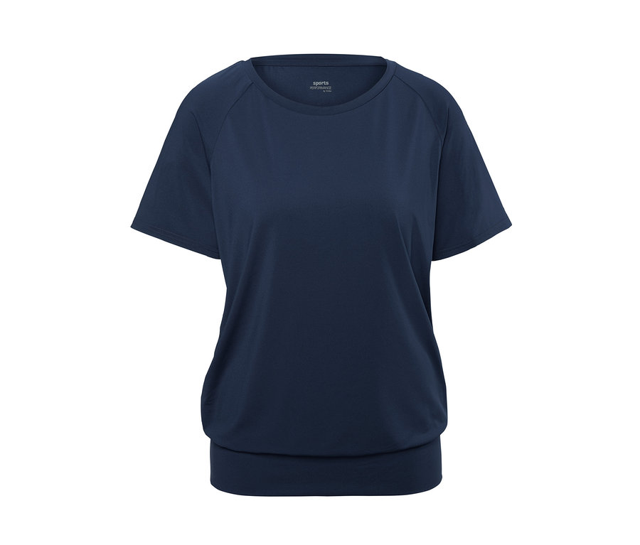 Lacivert spor tişörtü.