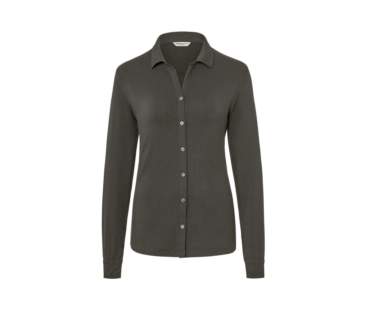 Düğme detaylı gri bluz