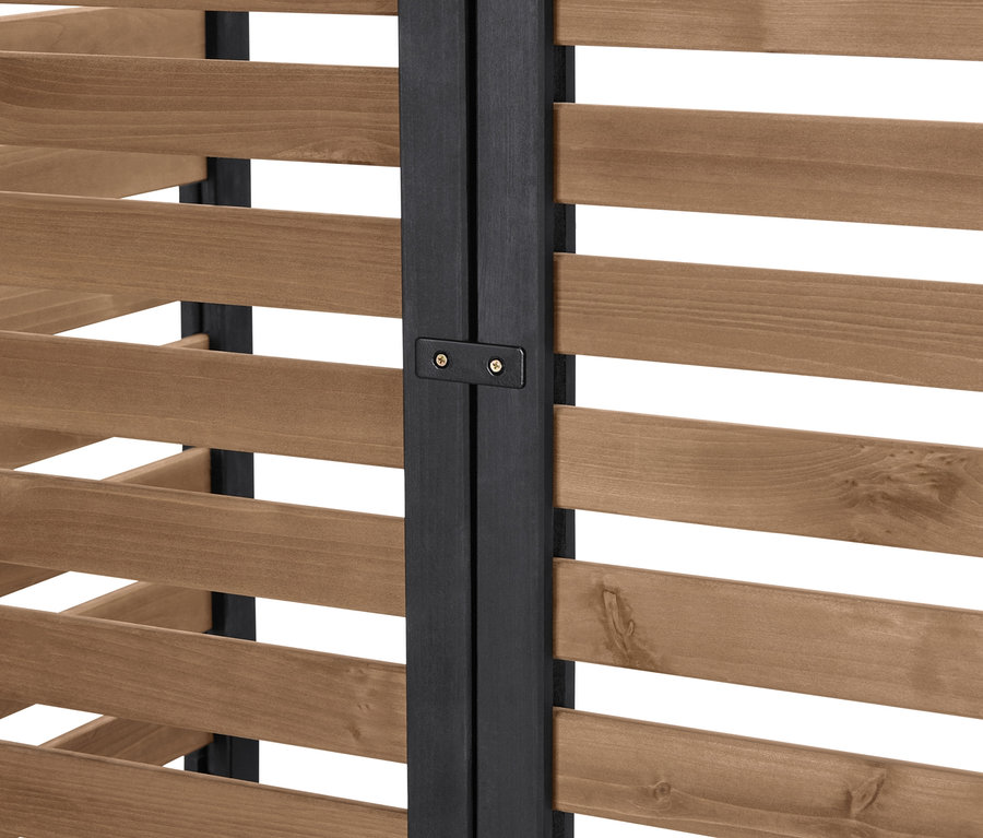 Bitki kasalı Elin korumalı köşe modülünün yakın çekimi.