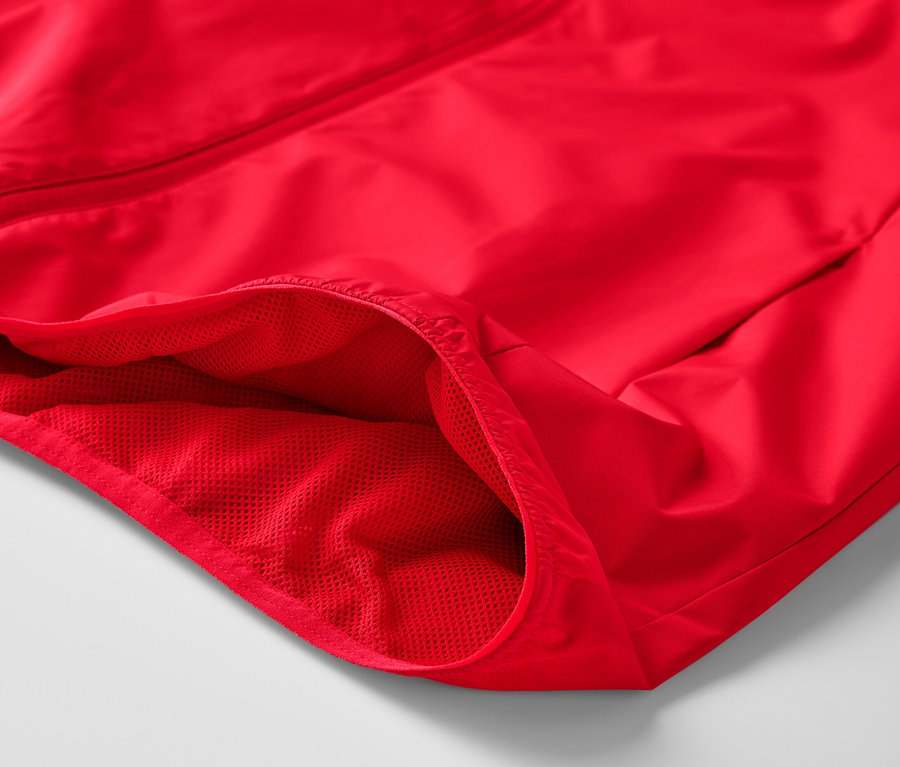 Kırmızı Windprotection Fonksiyonel Rüzgarlık detayı.