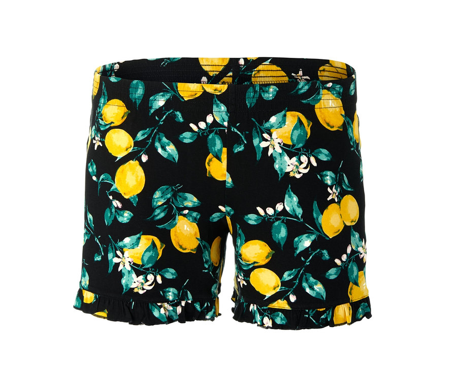Limon desenli kısa pijama.