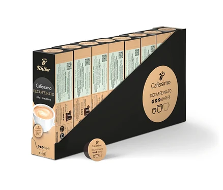 Cafissimo Decaffeinato kahve kapsülü ambalajı.