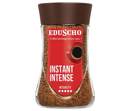 Bir kavanoz EDU Instant Intense 200g hazır kahve.