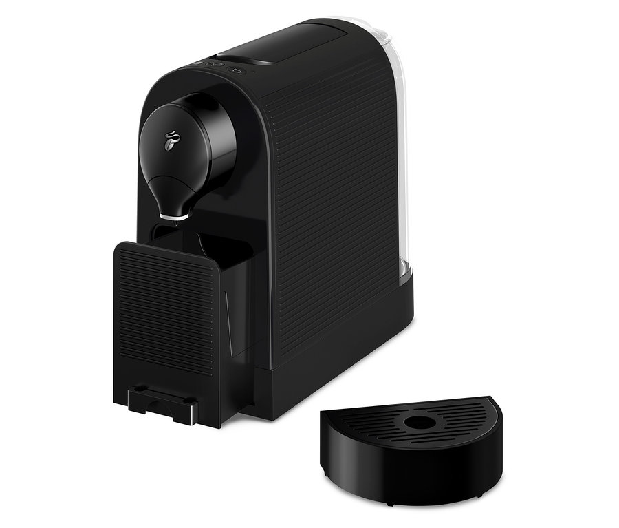 Siyah Cafissimo pure+ kahve makinesi.