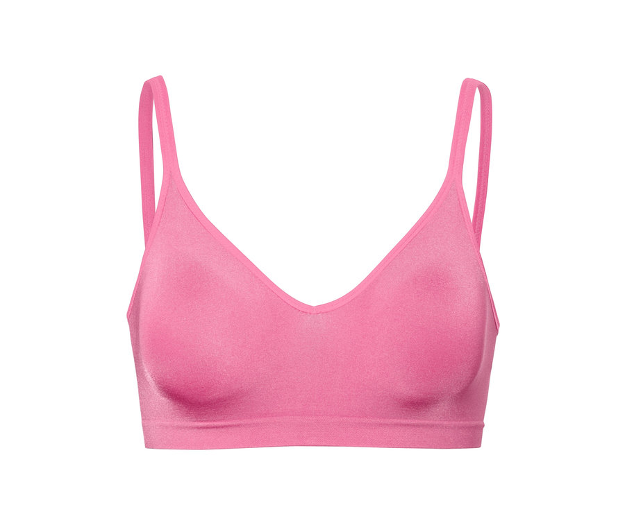 Gül kurusu renginde dikişsiz yumuşak sütyen.