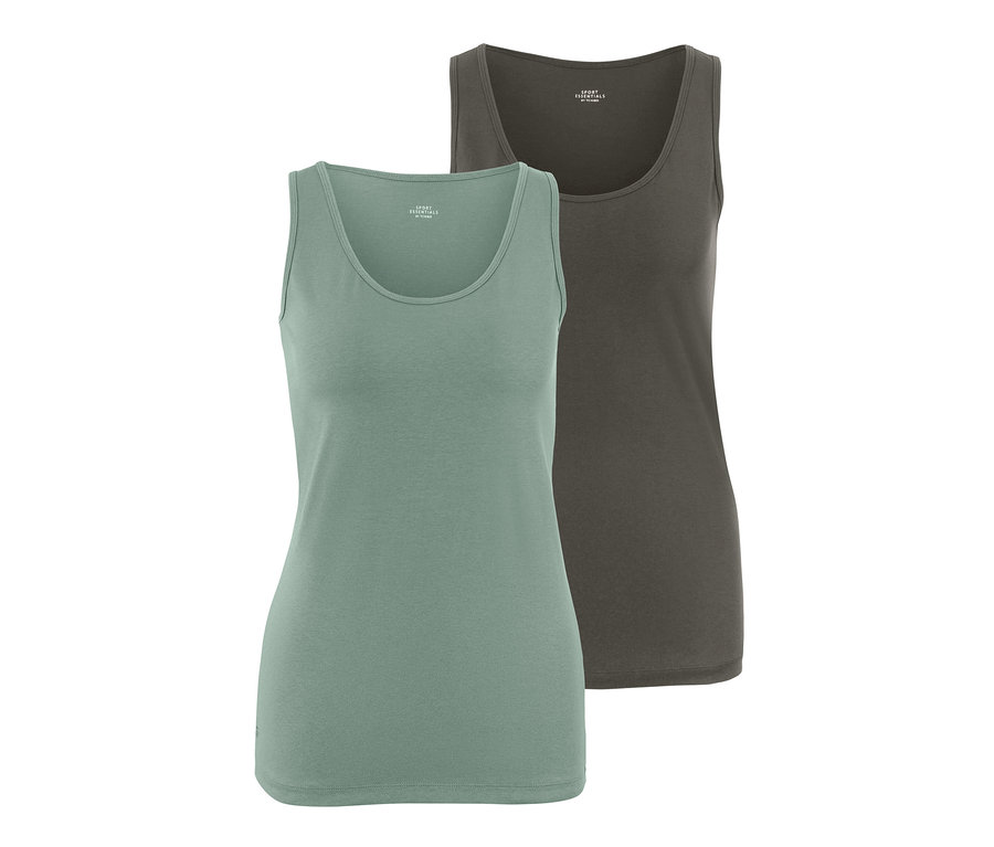 İki adet yeşil atlet.