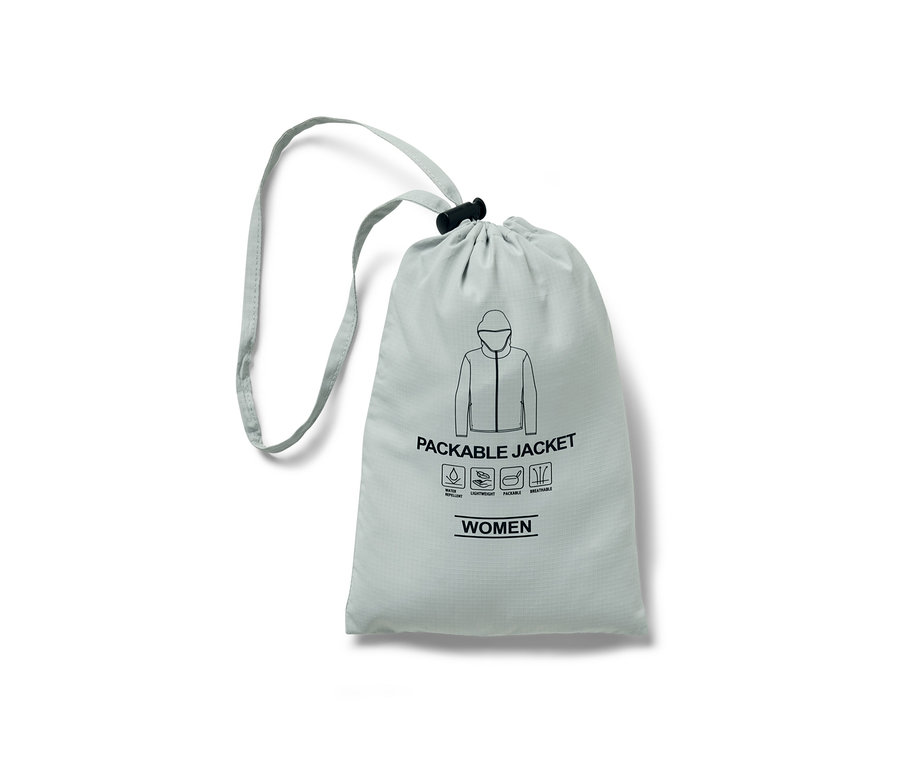 Katlanabilir Fonksiyonel Mont için gri kese