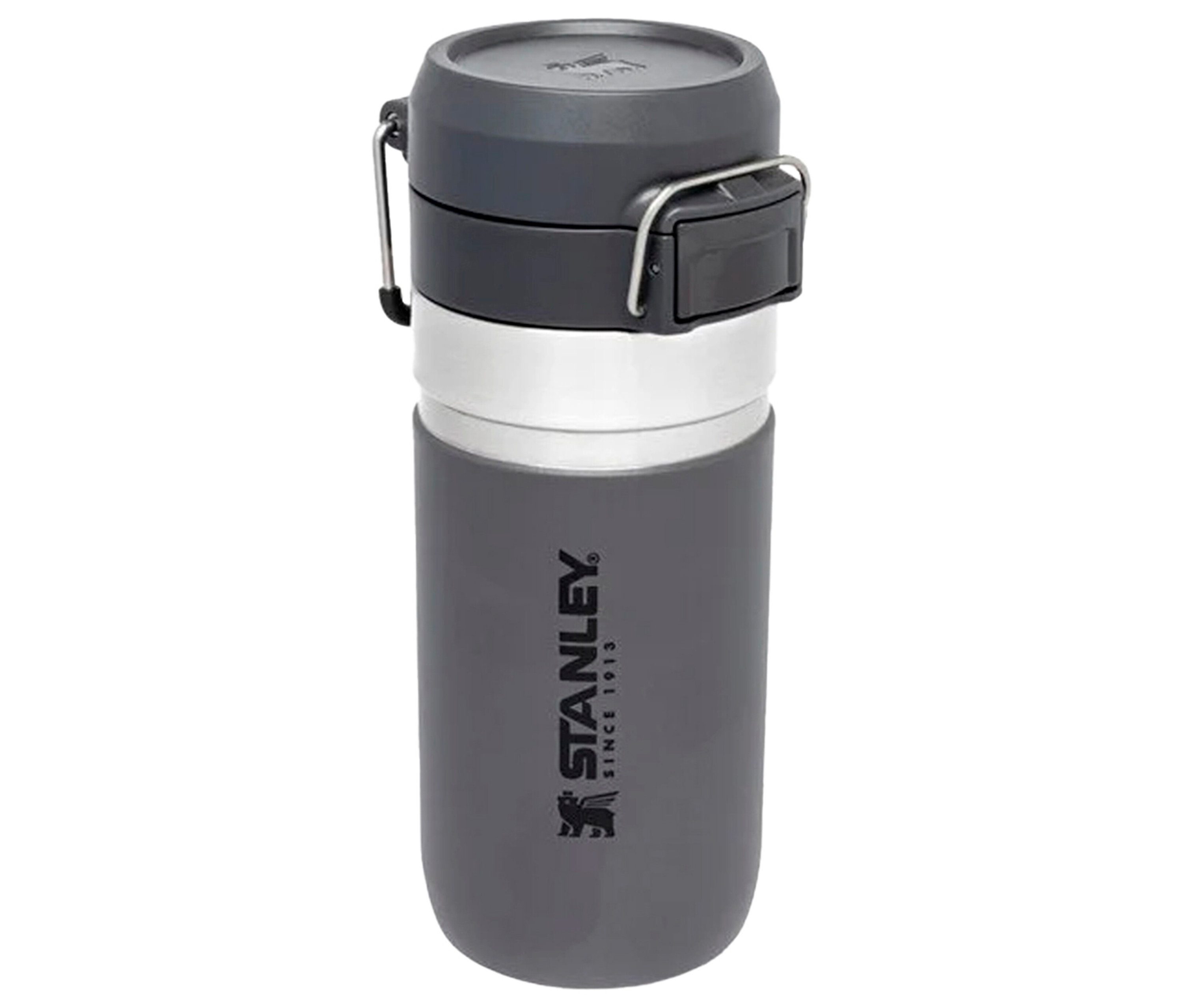 Gri Stanley The Quick Flip Paslanmaz Çelik Termos Bardak 0.47 litre.