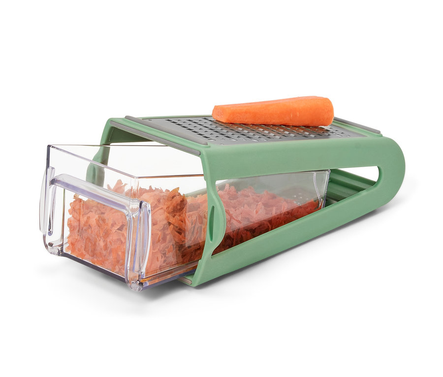 Havuç, Toplama Kaplı 2 Taraflı Rende üzerinde duruyor