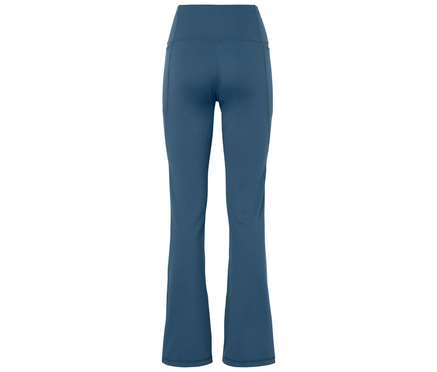 Yüksek belli, mavi, kadın, bootcut pantolon