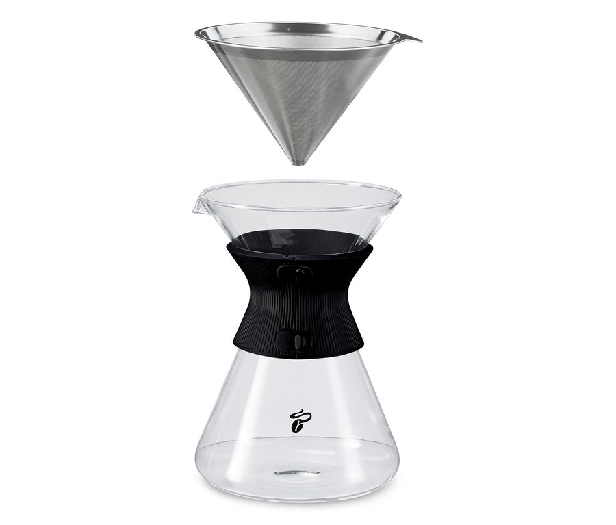 0,75 l BEEM Pour Over cam sürahisinin illüstrasyonu.