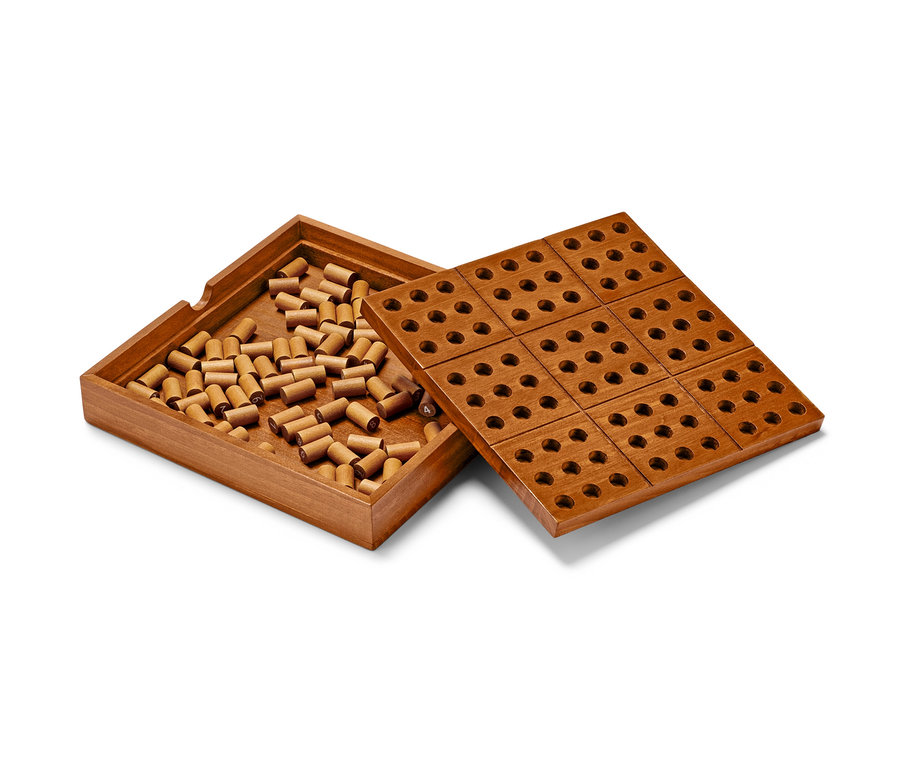Kutuda mandallı ahşap Masa Oyunu »Sudoku«.